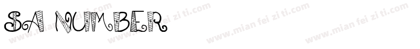 sa number字体转换